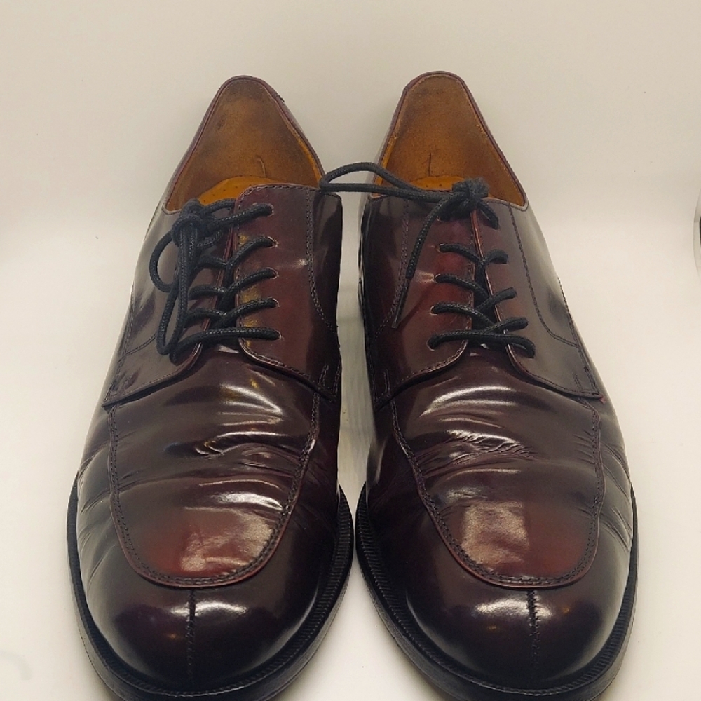 COLE HAAN Men's Classic Leather Dress Shoes - Burgundy Size 13